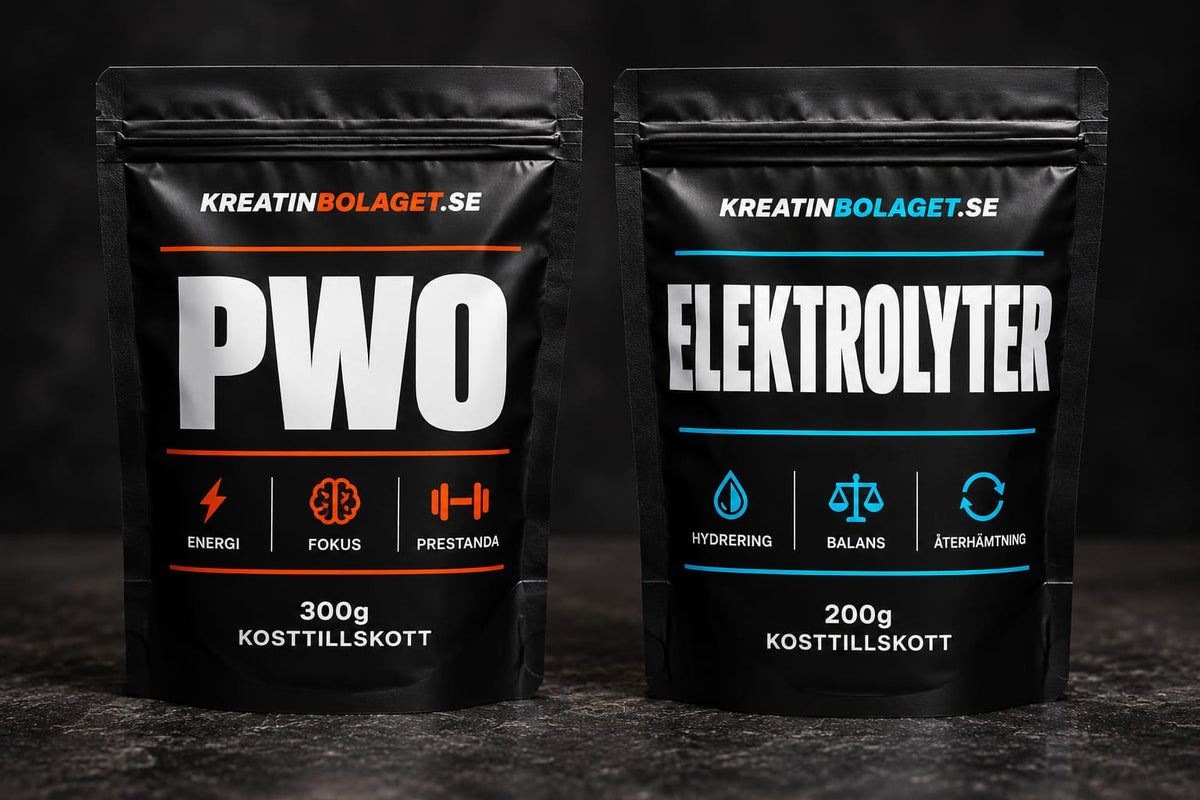 PWO och Elektrolyter från Kreatinbolaget