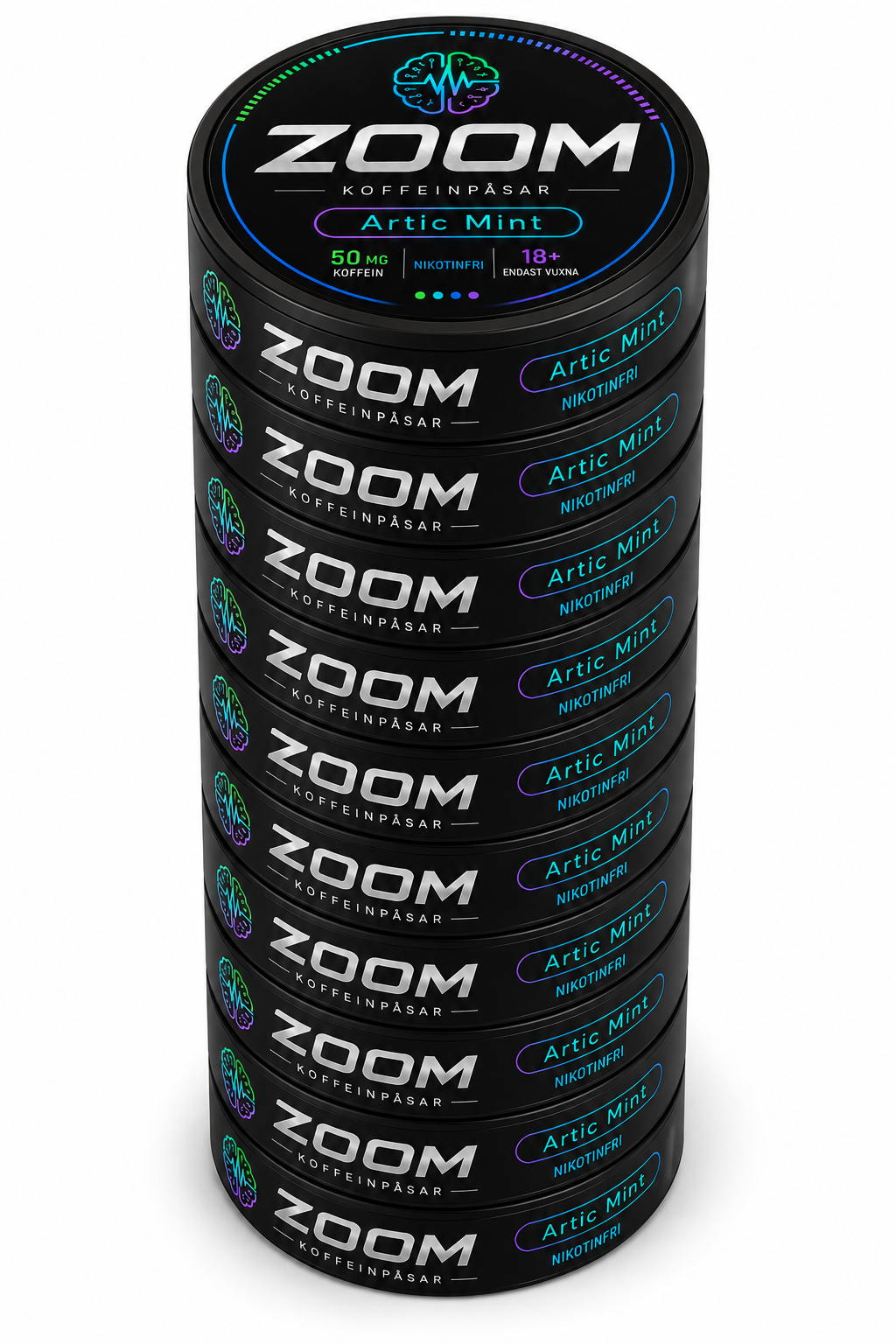 Zoom Energy koffeinpåsar Arctic Mint i stock