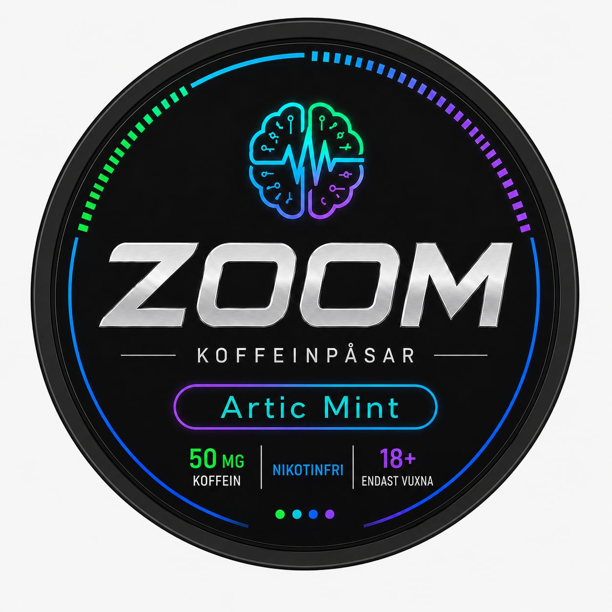 ZOOM Arctic Mint koffeinpåsar