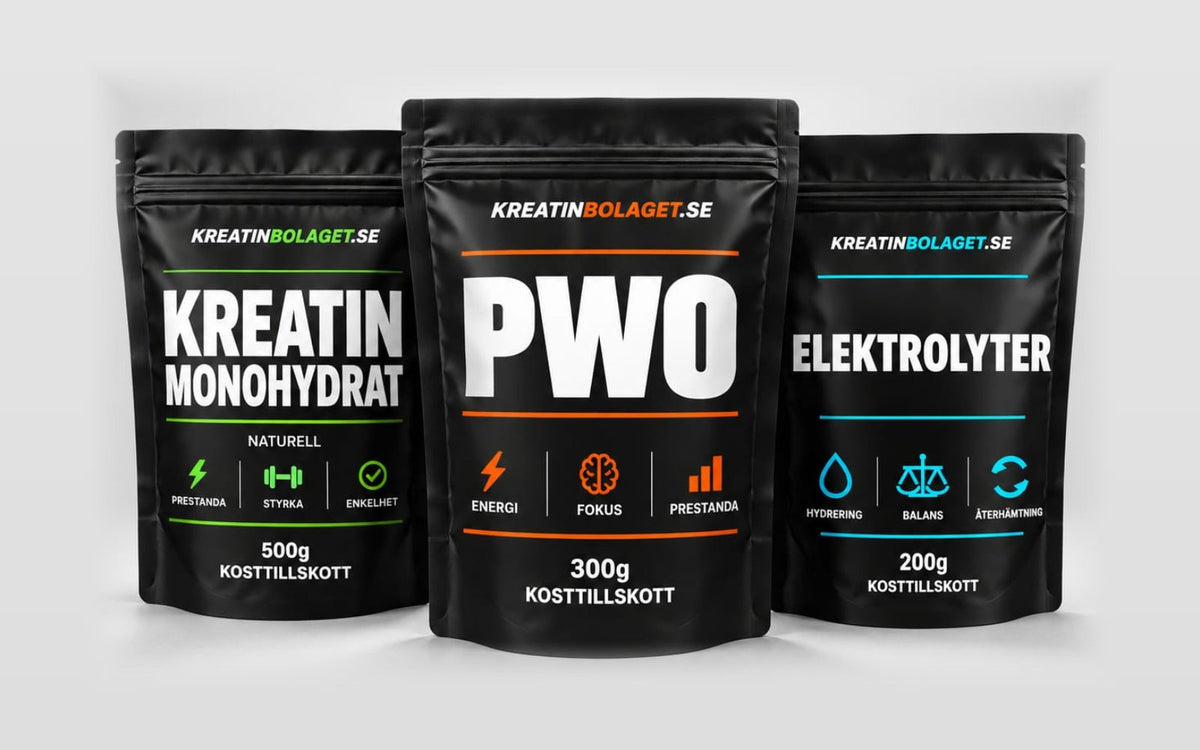 Start Stack: Kreatin 500 g, PWO och Elektrolyter